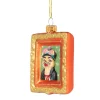 Xenos Kersthanger schilderij hond - diverse varianten - glas- Kersthangers|Kerstballen