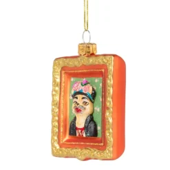 Xenos Kersthanger schilderij hond - diverse varianten - glas- Kersthangers|Kerstballen