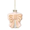 Xenos Kersthanger strik - roze - 8.5x8x3 cm- Kersthangers|Kerstballen