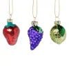 Xenos Kersthangers mini - fruit - set van 3- Kersthangers|Kerstballen