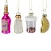 Xenos Kersthangers tequila - multikleur - set van 4- Kersthangers|Kerstballen