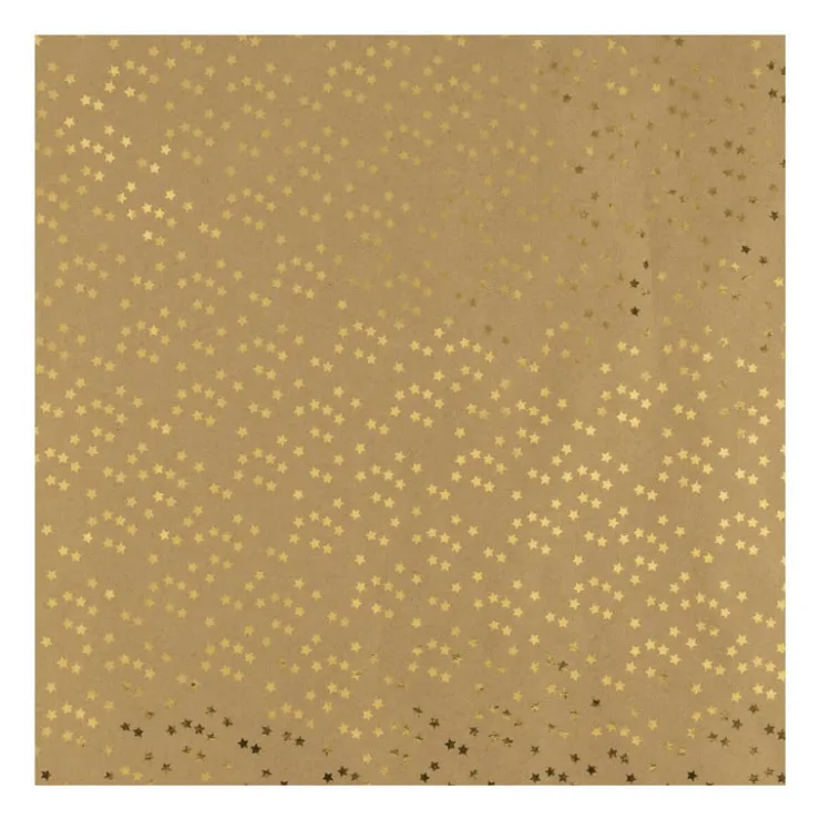Xenos Kerstpapier hotstamp - diverse varianten - set van 2- Kerst Inpakken