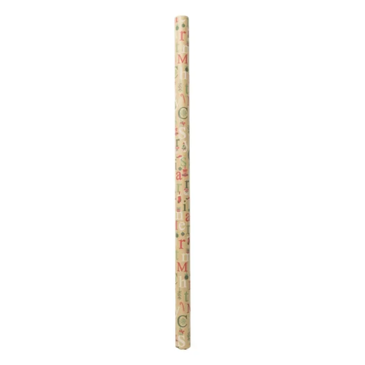 Xenos Kerstpapier kraft - diverse varianten - 200x70 cm- Kerst Inpakken