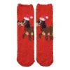 Xenos Kerstsokken teckel - rood - one size- Kerstcadeaus