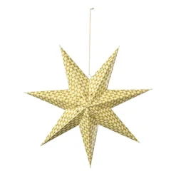 Xenos Kerstster clashing colours - geel - 60 cm- Kerstcadeaus|Kerstfiguren