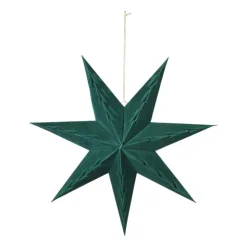 Xenos Kerstster papier - groen - 60 cm- Kerstfiguren