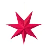 Xenos Kerstster papier - roze - 60 cm- Kerstfiguren