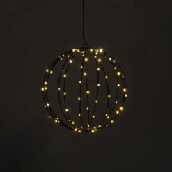Xenos Kerstverlichting hangende kerstbal - warm wit - ø25 cm- Kerstverlichting