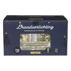 Xenos Kerstverlichting LED - klassiek wit - 720 lampjes - 54 meter- Kerstverlichting|Kerstboom Verlichting
