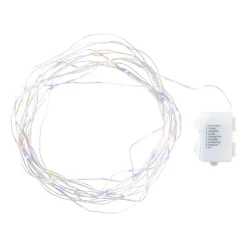 Xenos Kerstverlichting LED - multikleur - 100 lampjes - 30 cm- Kerstverlichting