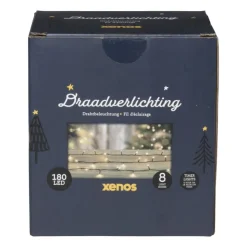 Xenos Kerstverlichting LED - warm wit - 180 lampjes - 13.5 meter- Kerstverlichting|Kerstboom Verlichting