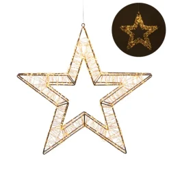 Xenos Kerstverlichting ster groot - warm wit - 58 cm- Kerstverlichting|Kerstboom Verlichting