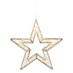 Xenos Kerstverlichting ster groot - warm wit - 58 cm- Kerstverlichting|Kerstboom Verlichting