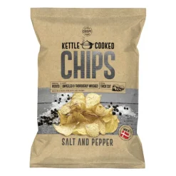 Xenos Kettle Cooked Chips - zeezout en peper - 150 gram- Chips, Nootjes En Zoutjes