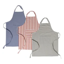 Xenos Keukenschort denim - blauw - 65x85 cm- Schorten