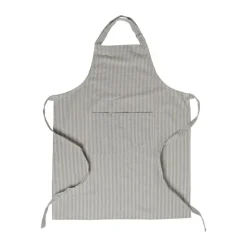 Xenos Keukenschort gestreept - groen/wit - 65x85 cm- Schorten