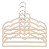 Xenos Kinder kledinghanger hart - vilt - beige - set van 5- Kledinghangers