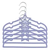 Xenos Kinder kledinghanger ster - vilt - paars - set van 5- Kledinghangers