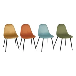 Xenos Kinderstoel Ivy - blauw - 60x36.5x33.5 cm- Kinderstoeltjes