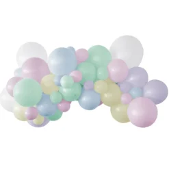 Xenos Kit ballonnenboog - pastel - 60 stuks- Ballonnen|Kinderfeestjes
