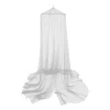 Xenos Klamboe met ring - 2-persoons - wit - ⌀60x230x1000 cm- Klamboes