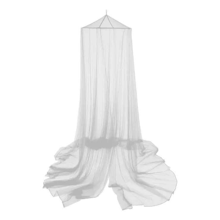 Xenos Klamboe met ring - 2-persoons - wit - ⌀60x230x1000 cm- Klamboes