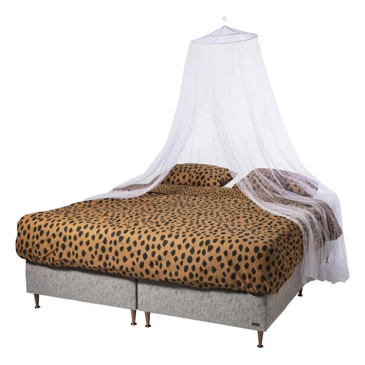 Xenos Klamboe met ring - 2-persoons - wit - ⌀60x230x1000 cm- Klamboes