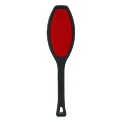 Xenos Kledingborstel - zwart/rood - 26x6x2 cm- Kledinghangers