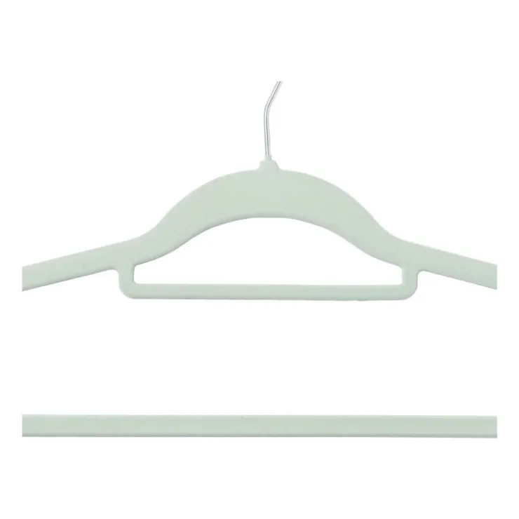 Xenos Kledinghanger vilt - groen - set van 5- Kledinghangers