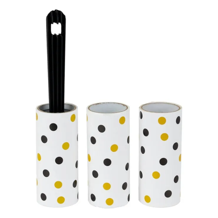 Xenos Kledingroller - zwart/wit - 3 rollers- Kledinghangers