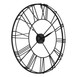 Xenos Klok Boston zwart - ø57 cm- Klokken