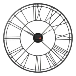 Xenos Klok Boston zwart - ø57 cm- Klokken