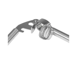 Xenos Knoflookpers London - zilverkleurig - 19 cm- Keukengerei
