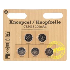 Xenos Knoopcel batterijen 3V set van 5- Batterijen