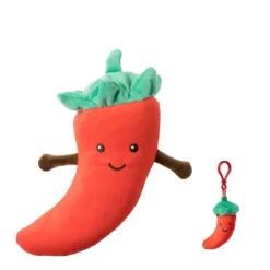 Xenos Knuffel peper - rood - 27.5 cm- Knuffels