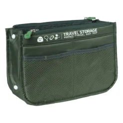 Xenos Koffer/tas organizer - groen - 26x9x17 cm- Koffer Organizers