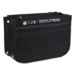 Xenos Koffer/tas organizer - zwart - 26x9x17 cm- Koffer Organizers