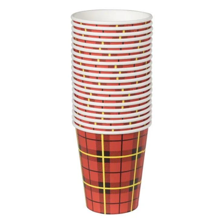 Xenos Koffiebekers scotties - set van 20- Wegwerpservies