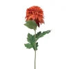 Xenos Kunstbloem chrysant groot - oranje - 73 cm- Kunstbloemen