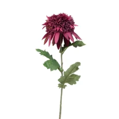 Xenos Kunstbloem chrysant groot - paars - 73 cm- Kunstbloemen