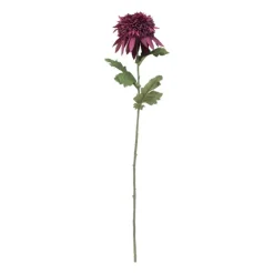 Xenos Kunstbloem chrysant groot - paars - 73 cm- Kunstbloemen