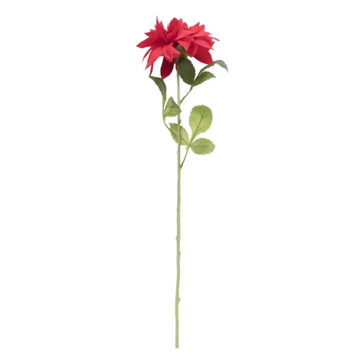 Xenos Kunstbloem dahlia - rood - 75 cm- Kunstbloemen