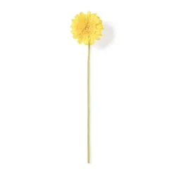 Xenos Kunstbloem gerbera - geel - 60 cm- Kunstbloemen