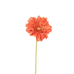 Xenos Kunstbloem gerbera - oranje - 60 cm- Kunstbloemen