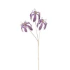 Xenos Kunstbloem gloriosa - goudkleurig/paars - 60 cm- Kunstbloemen