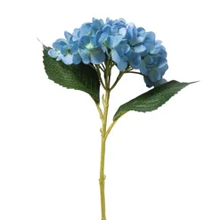 Xenos Kunstbloem hortensia - blauw - 46 cm- Kunstbloemen