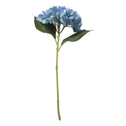 Xenos Kunstbloem hortensia - blauw - 46 cm- Kunstbloemen