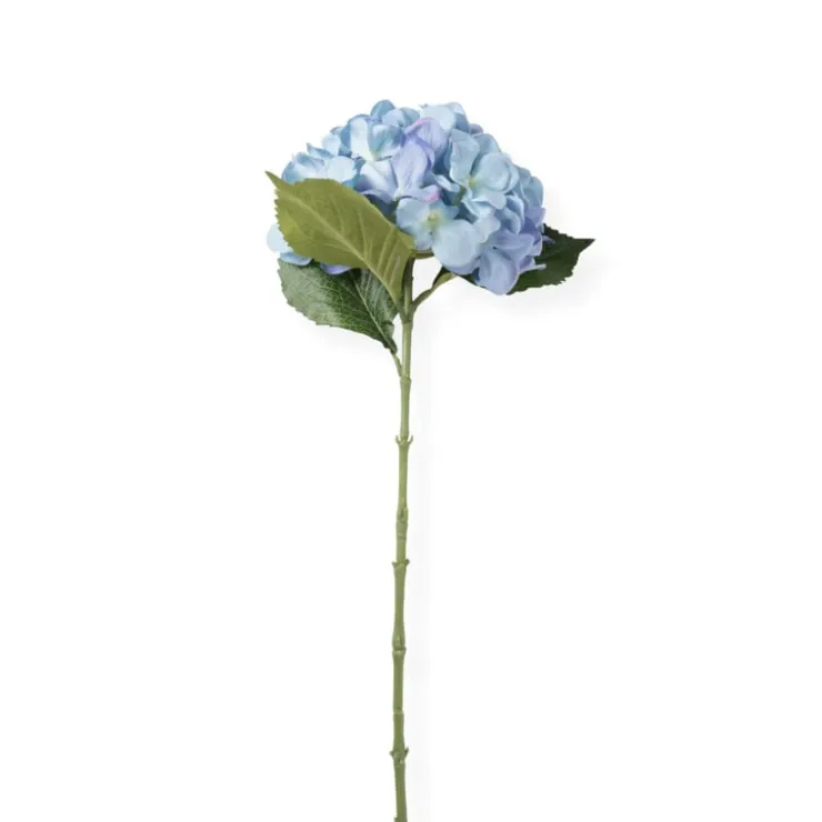 Xenos Kunstbloem hortensia - blauw - 63 cm- Kunstbloemen