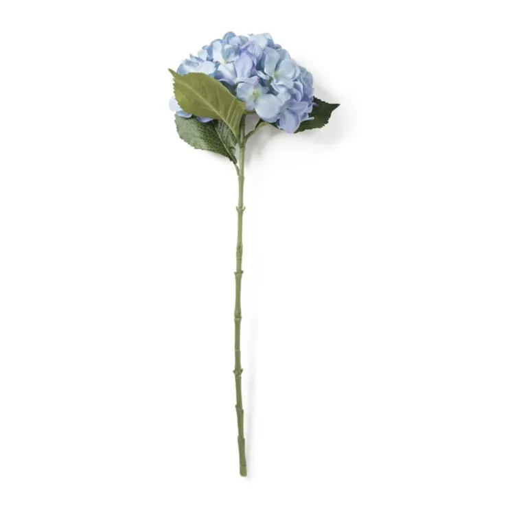 Xenos Kunstbloem hortensia - blauw - 63 cm- Kunstbloemen