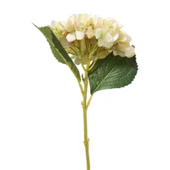 Xenos Kunstbloem hortensia - geel - 46 cm- Kunstbloemen